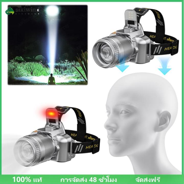 Sikiwind การตั้งแคมป์กลางแจ้งงานล่าโคมไฟ USB ไฟหน้าแบบชาร์จไฟหน้าใหม่ ...