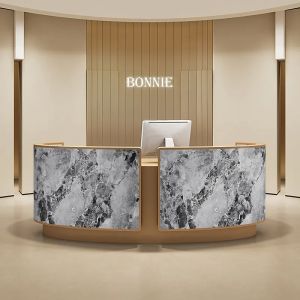 xpkQ Nordic Minimalist Beauty Salon Cashier Counter Modern Luxury Artificial Marble Reception Desk Company Center Office Furniture 4Y1Z7