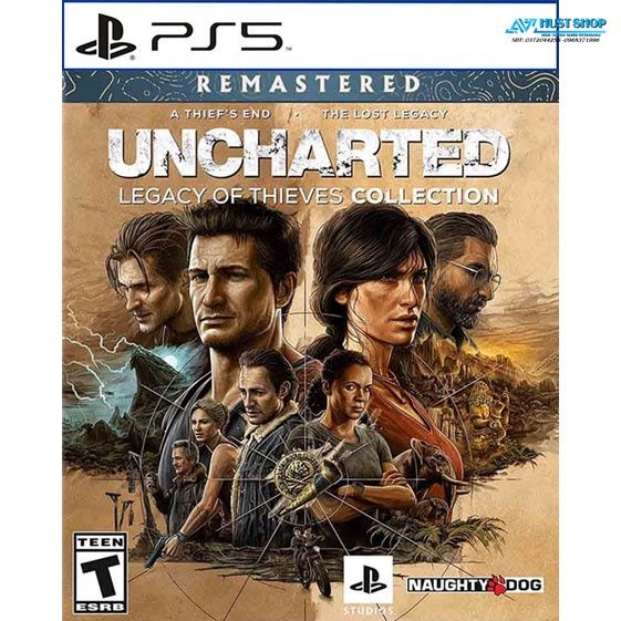 Đĩa Game PS5 Uncharted: Legacy of Thieves Collection Hệ US Game