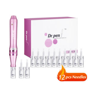 Wireless Electric Dr Pen Ultima M7 12 PcsNeed-les Professional Derma Pen Nanoneed-les TatooMachine Mesotherapy Skincare Tool SPA Care