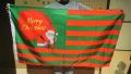 Christmas Flags for Outside 3x5 - Santa Flag 3x5 Outdoor with Cute Santa Claus Carrying Christmas Gift Bag, Christmas Decorations for Garden Yard Home Indoor Outdoor. 