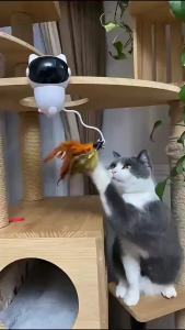 Automatic Cat Interactive Cat Toy for Indoor Cats/dogs 360 °   Rotating Electronics Suitable for Boring Indoor Cats/dogs