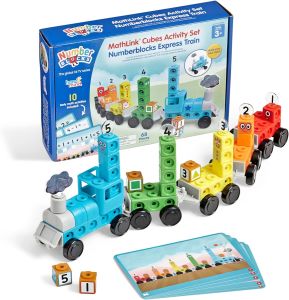 hand2mind Numberblocks Express Train MathLink Cubes Activity Set Preschool Learning Activities Toy