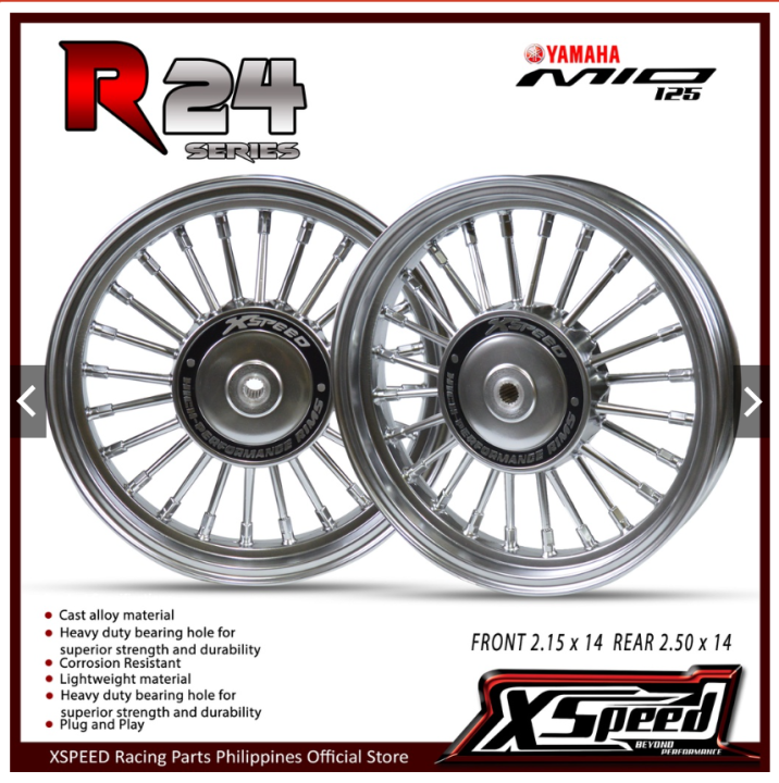 XSPEED MAGS R24 Glass Silver ( 4 Holes )  | Xspeed Philippines Official