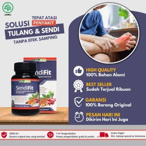 Sendifit - Obat Sakit Pinggang Nyeri Sendi Saraf Kejepit Asam Urat Rematik Sakit Lutut Kesemutan Pegal Linu Sakit Kaki Osteoporosis Pengeroposan Tulang
