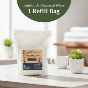Bamboolove™ Antibacterial Sanitising Wipes Refill bag | 300 Wipes