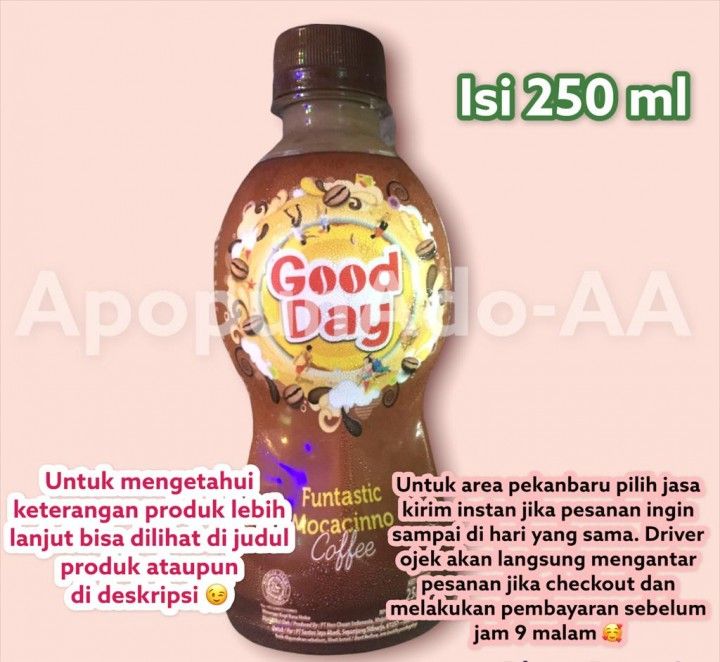 Kopi Good Day Funtastic Mocacinno 250 ml,kadaluarsa 2024 Lazada Indonesia