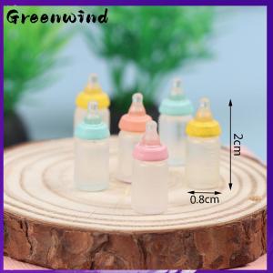 【Greenwind】 6pcs 1:12 dollhouse miniatures ขวดนมเด็กรุ่น Doll House Decor