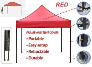 Heavy Duty Nylon Fabric 3X3 thickening retractable outdoor folding tent garage roof waterproof UV protection