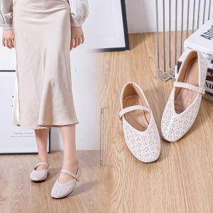 LEYA Beige Casual Glossy Leather Flat Shoes for Women #7737 - Classy Summer Footwear with Comfortable Fit
