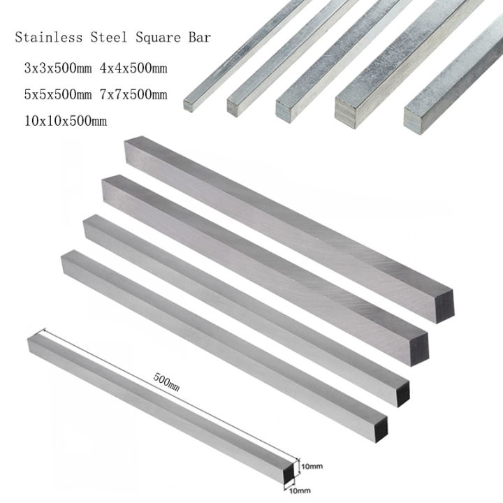 thumbnail image 2 of 304 Stainless Steel Square Bar - 1/4" X 1/4" X 36" - Unbranded 2 of 4