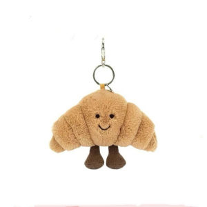 Original Jellycat The pendant has all three labels and a steel stamp: Barcelona Bear Eggplant and Croissant Complete range of styles perfect for gifting