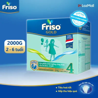 Sữa Bột Friso Gold 4 Hộp Giấy 2KG (cho trẻ từ 2-6 tuổi)
