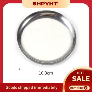 SHPYHT✨ Light Luxury Style Metal Jewelry Tray Stainless Steel Storage Tray Dormitory Cosmetics Jewelry Plate Decoration