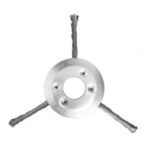 Wired Trimmer Head Attachment Upgraded Indestructible Weeds Trimmer Blade Steel Wire Brush Trimmer Head