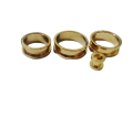 EXPANDER TELINGA/PIERCING WARNA GOLD/PIERCING TELINGA/PERCING TINDIK PRIA/PERCING PLUG BESI. 