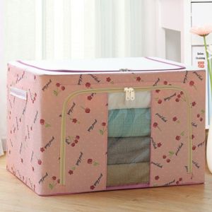 Oxford Fabric Detachable Storage Box (72L/100L) Extra Large Foldable with Steel Frame