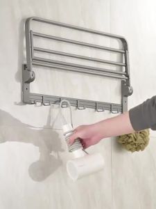 Bathroom Organizer Rack Towel Rack Corner Shelf Tissue Holder Bathroom Soap Rack Shampoo Holder