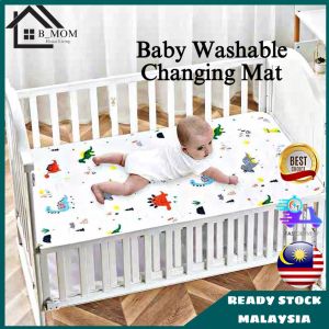Ready Stock Malaysia Baby Washable Changing Mat Pure Cotton Waterproof (Two Size)