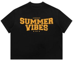 Áo Thun BOXY In Chữ "Legendary Summer Vibes 2025" – Phong Cách Cá Tính Năng Động Mùa Hè
