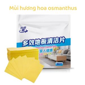 Sét 30 miếng giấy lau sàn nhà hoà tan Tan ngay khi gặp nước giúp cho nhà cửa luôn thơm mát có nhiều mùi hương thơm