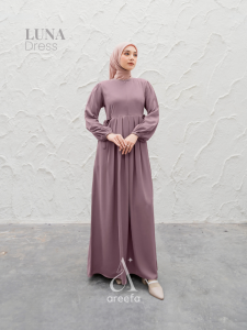 Gamis Abaya Turkey Remaja Hitam Polos Wanita Premium Mewah Elegan Aesthetic Turki - Areefa Indonesia