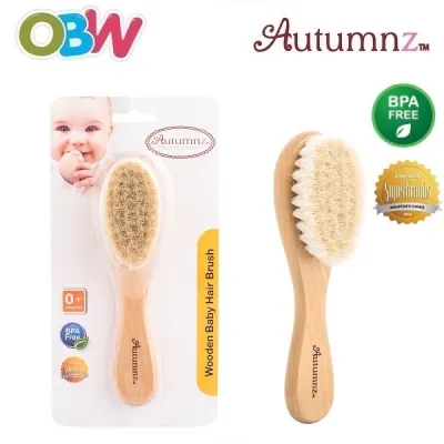 Autumnz Wooden Baby Hair Brush