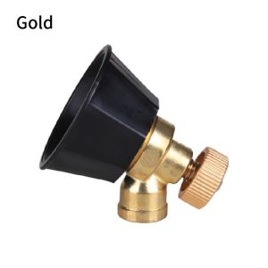 High-pressure Nozzle Adjustable Windproof Spray Head Zinc Alloy Black Cyclone Nozzle