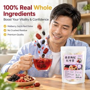 Mulberry Goji Berry Herbal Tea - Energy Boosting & Kidney Nourishing Blend Healthy Herbal Drink