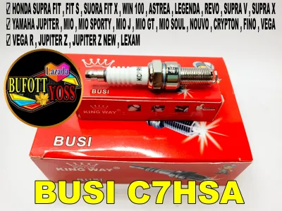 PROMO BUSI C7HSA [10-PCS] HONDA SUPRA FIT FIT S SUPRA FIT X WIN 100 ASTREA LEGENDA REVO SUPRA V SUPRA X SUPRA XX GRAND YAMAHA JUPITER MIO MIO SPORTY MIO J MIO GT MIO SOUL NOUVO CRYPTON FINO VEGA VEGA R JUPITER Z