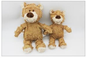 Đồ chơi gấu teddy bông vải đáp kêu chút chít cho chó mèo thú cưng - Đen Ta pet shop