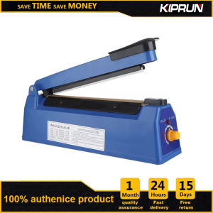 เครื่องปิดผนึกถุงแบบกดเครื่องซีลความร้อน KIPRUN Impulse เครื่องเครื่องซีลความร้อนถุงเก็บความร้อนโพลีแบบแมนนวล20ซม. สำหรับถุงพลาสติกถุง PE PP เครื่องปิดผนึกถุงโพลีแบบพกพาพร้อมโหมวดทำความร้อนปรับได้