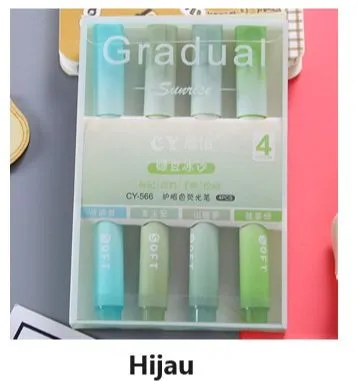 Highlighter Gradual Pastel Set 4 In 1 S0247