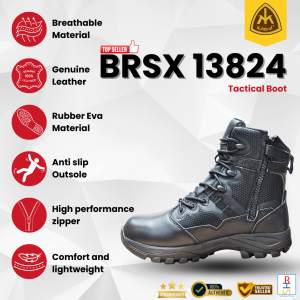 BRSX 13824 Taktikal Operasi Tentera Darat Atm Askar Kasut Kulitkraf Combat Kulit Kraf Issue PDRM PGA TUDM TLDM