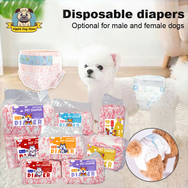 36pcs/pack MALE/FEMALE Wrap Dog Diaper small medium large Pet Diapers