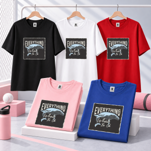 Womens Plus Size Whale Graphic Sports T-Shirt Oversized Crew Neck Active Top OM189