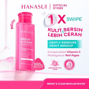 Abadi Mall HANASUI Micellar Water Lembut untuk Kulit Sensitif 0% alcohol - Micellar Mencerahkan Vitamin C - Micellar Korean Heartleaf