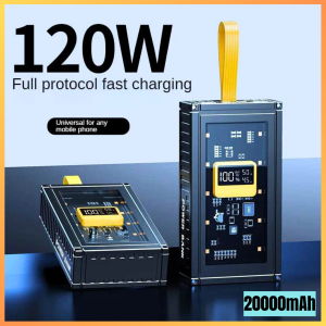 COD KIRIM CEPAT Transparent Mecha Power Bank Fast Charging Multi USB Port 20000mAh / Powerbank robot 20000 mah awet dan tahan lama mini aesthetic murah 20 ribu / pb khusus iphone fast charging robot rt180 untuk hp android