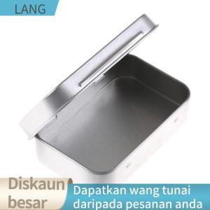 LANG 95x60x20mm Metal Tin Flip Storage Box Case Organizer For Coin Candy Keys