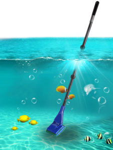 6-IN-1 Aquarium Cleaning Tools Kits Fish Tank Clean Set Fish Net Gravel Rake Algae Scraper Fork Sponge Brush Glass Cleaner Non-slip Long Handle Brush Fishing Net Plant Clips Accessories Aquarium Pet Products Adjustable Aquarium Tank Clean Set Aquarium