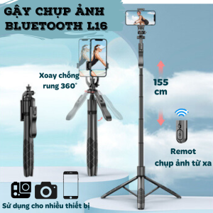 Gậy chụp ảnh tự sướng Tripod 3 chân quay phim chụp ảnh Gimbal chống rung cho điện thoại minh xoay 360 độ kết nối bluetooth có Remote