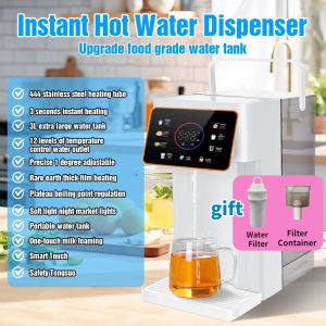 【3 pin plug】3L Instant Hot Water Dispenser Water Dispenser Thermo Pot LCD Screen Digital Desktop Instant Hot Water Pot Kettle Heater Dispenser Adjustment Temperature Fast Heat Desktop Water Dispenser 飲水機