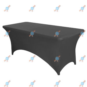 [Local Stock]Outdoor Wedding Event Rectangular Elastic Tablecloth Bar Cocktail Table Cover Decoratio