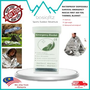 [210x130cm] Emergency Blanket Outdoor Waterproof Disposable Survival Rescue First Aid Foil Thermal Blanket Camping