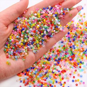 1000Pcs 3Mm Charm แก้วลูกปัดกําไล DIY สร้อยคอผสมสี Spacer ลูกปัดสําหรับเครื่องประดับทําเครื่องเพชร