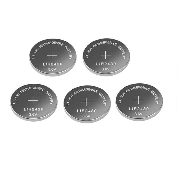 Batteria Ricaricabile LIR2430 3,7V 95mAh A Bottone – Sostituzione Perfetta Per Orologi, Telecomandi E Piccoli Dispositivi