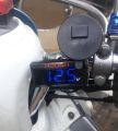 Voltmeter Aki Biru Motor Universal Volt Meter Aki Pengukur Aki Semua Jenis Motor - ANTI AIR. 