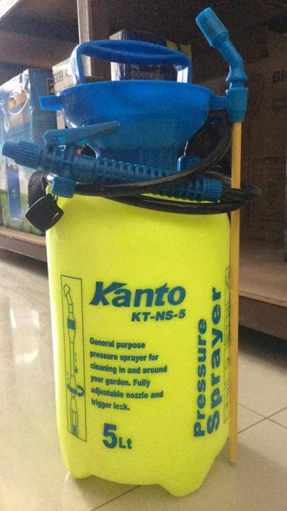 KANTO ถังพ่นยามือโยก 5 ลิตร KT-NS-5 หัวฉีดทองเหลือง