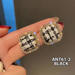 ANTING KOREA WANITA RETRO TITANIUM DIAMOND ELEGANT ANTING TUSUK GIWANG AKSESORIS FASHION ANT61 YARRA