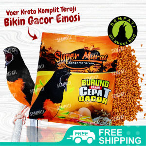 SEMPATI Pakan Burung Skm Kroto Sari Voer Pur Kasar Anti Stress Makanan Murai Kacer Jentet Cendet Punglor Decu Perenjak Prenjak Cucak Robin Trucukan Dll
